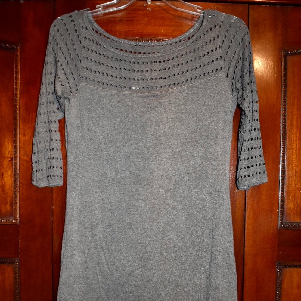 B44 Dressed Brown Dress with Eyelet